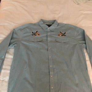 Pearl snap casual button down